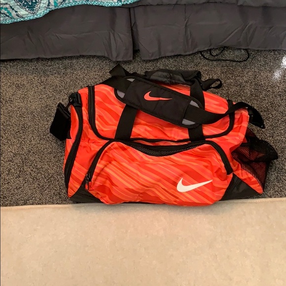Handbags - Bright Orange Nike Gym Duffle Bag